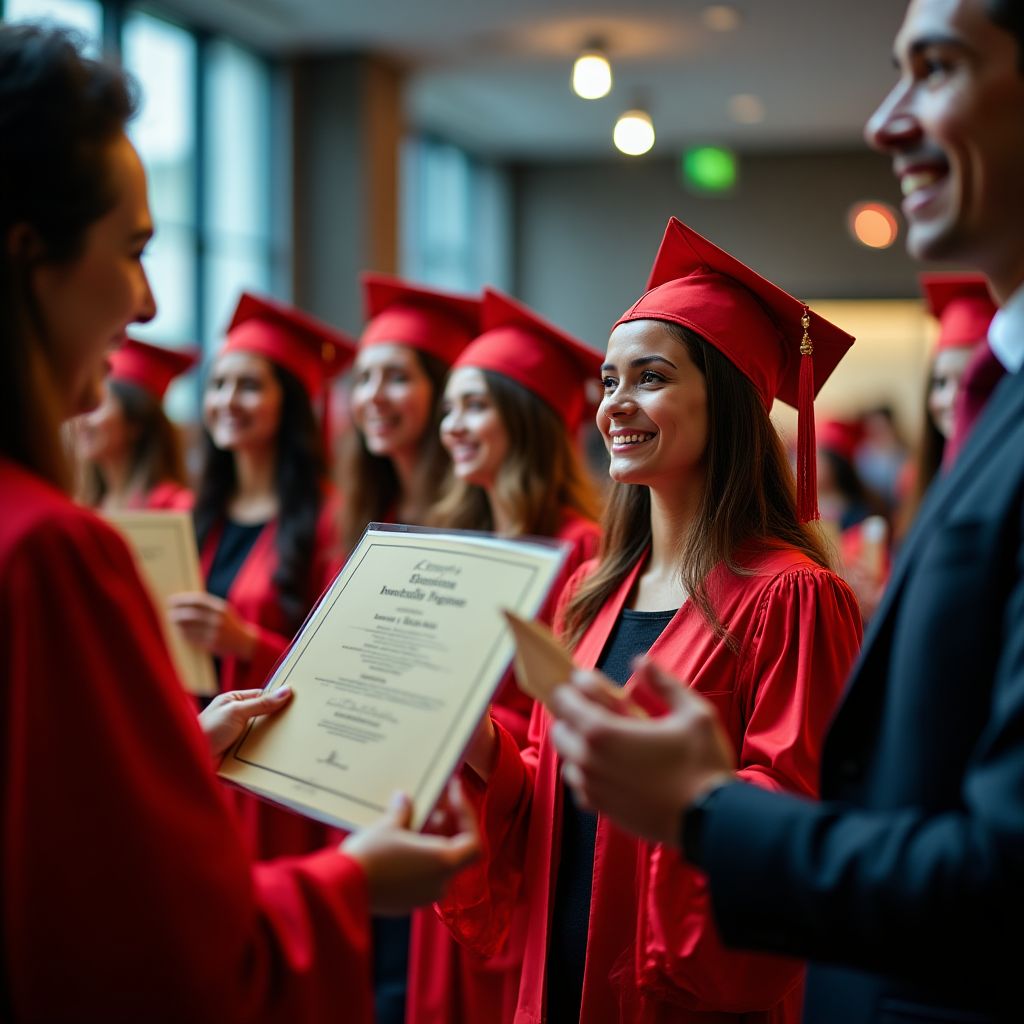 Celebración de graduación de programa